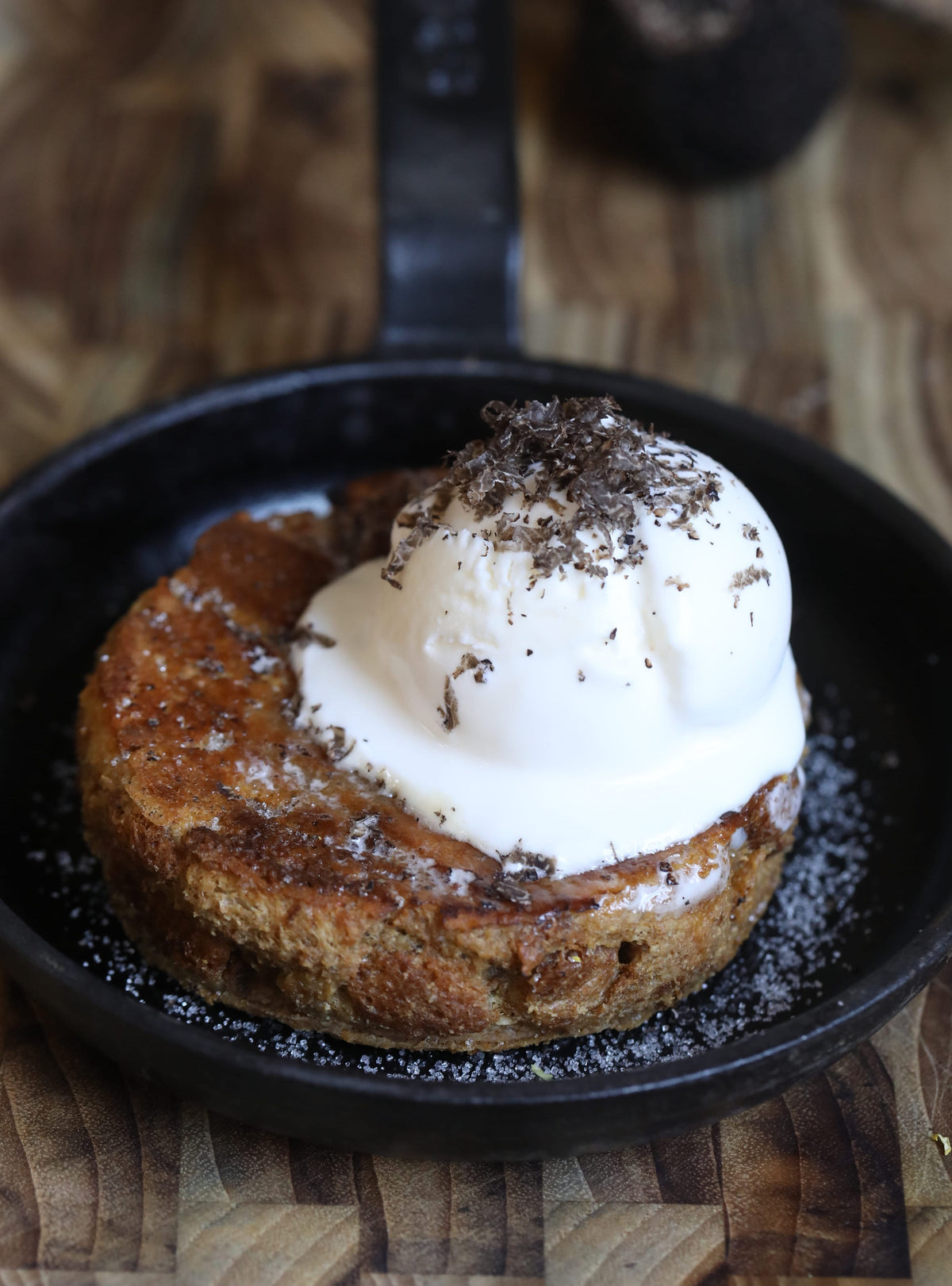 Bread pudding & Truffle ice cream — Gourmet Attitude
